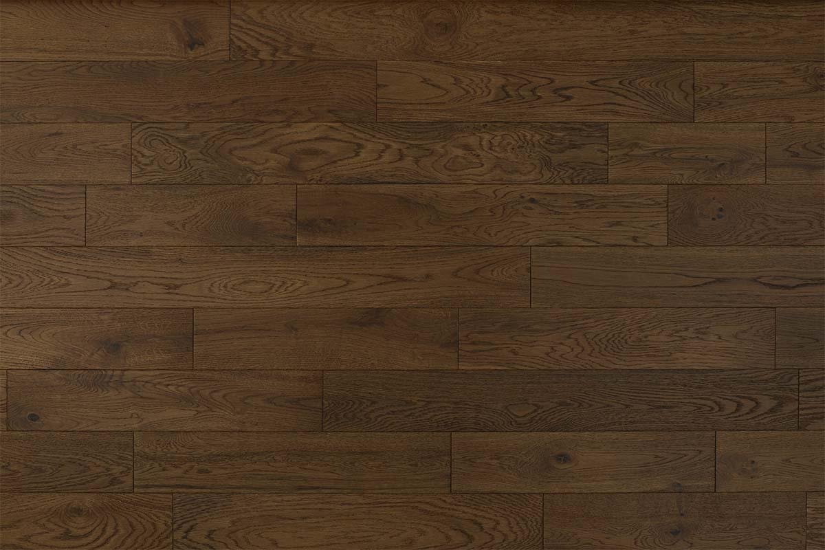 Pecan Lacquered Rustic Oak Engineered Clic Flooring 14mm x 125mm - Image 3