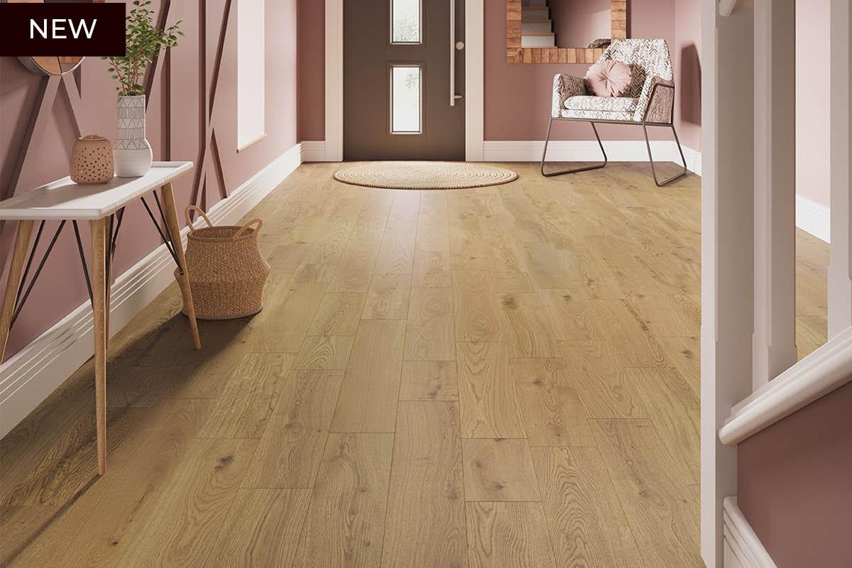 Solid Nature Oak Flooring 18mm x 150mm Natural Lacquered