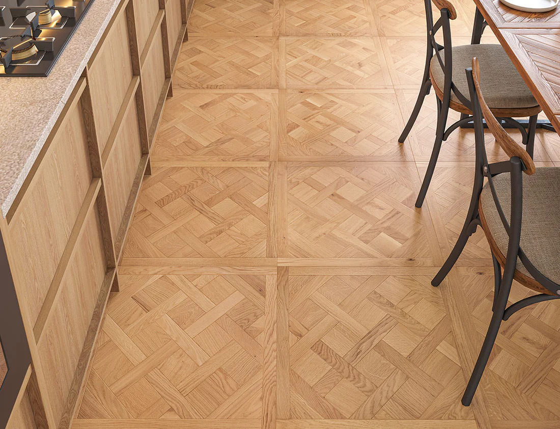 Versailles Orchestral Brushed Natural Oiled 600 x 600 x 14mm - Image 2